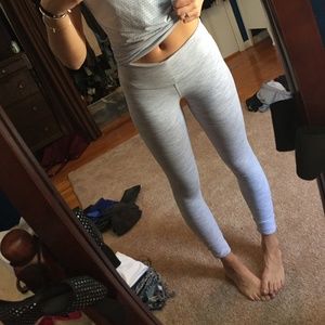 Lululemon White heathered tight